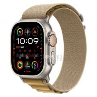 Фото APPLE Watch Ultra 2 (2024) GPS + Cellular 49mm Natural Titanium Case with Tan Alpine Loop - Small MX4E3