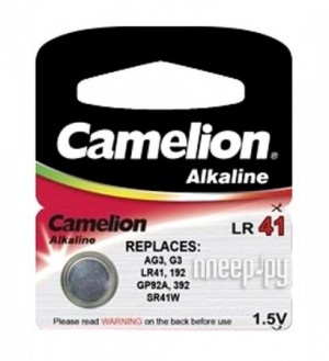 Фото Camelion G3/LR41 Plus Alkaline 1.5V AG3-BP10 (1 штука)