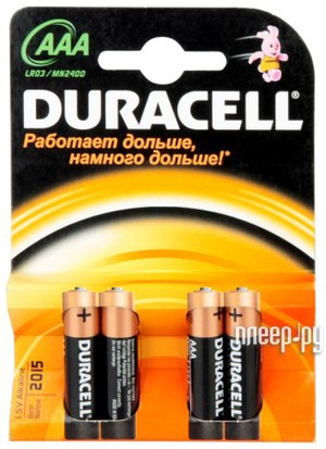 Фото AAA - Duracell LR03-MN2400 (4 штуки)