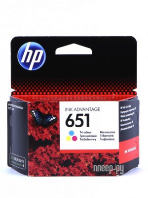 Фото HP 651 C2P11AE Tri-colour для Deskjet Ink Advantage 5575/5645