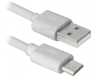 Фото Defender USB AM - MicroUSB 3m USB08-10BH White 87468