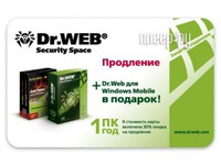 Фото Dr.Web Security Space Pro + Atlansys Bastion renewal card 1Dt 1 year CEW-W12-0001-2 (350849)