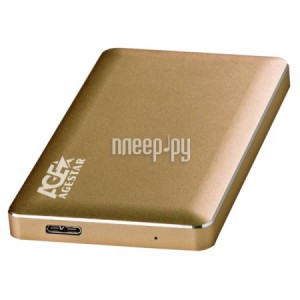Фото Внешний корпус для HDD AgeStar 3UB2A16 Aluminium Gold