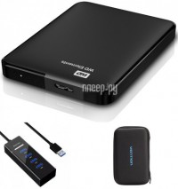 Фото Western Digital Elements Portable 1Tb USB 3.0 WDBUZG0010BBK-EESN Выгодный набор + подарок серт. 200Р!!!