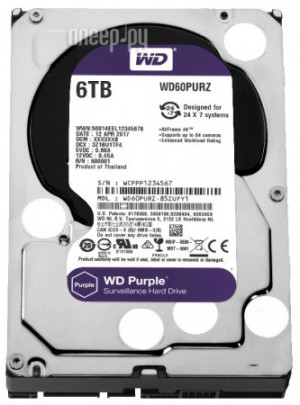 Фото Western Digital 6Tb Purple WD60PURZ