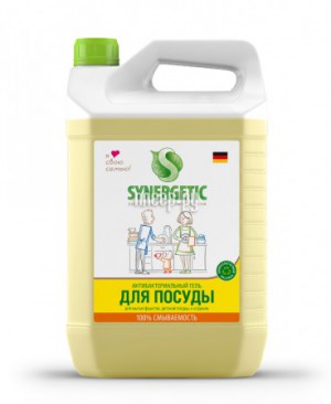 Фото Гель для мытья посуды Synergetic Лимон 5L 4613720438891