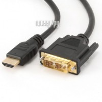 Фото Gembird Cablexpert HDMI-DVI 19M/19M 1.8m Single Link Black CC-HDMI-DVI-6