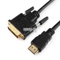 Фото Gembird Cablexpert HDMI-DVI 19M/19M 7.5m Single Link Black CC-HDMI-DVI-7.5MC