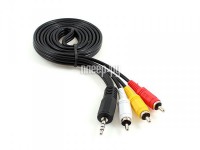 Фото Gembird Cablexpert 3.5 Jack M - 3xRCA CCA-4P2R-2M Black