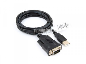 Фото Gembird Cablexpert USB - Serial port AM/DB9M 1.5m Black UAS-DB9M-02