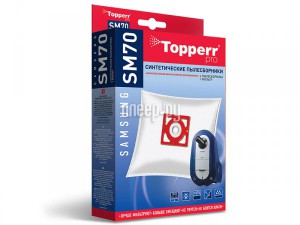 Фото Пылесборники синтетические Topperr SM 70 4шт + 1 фильтр