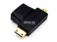 Фото KS-is 2в1 HDMI F - Micro D HDMI/Mini C HDMI M KS-361