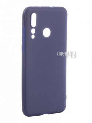 Фото Чехол Brosco для Huawei Nova 4 Softtouch Silicone Blue HW-N4-TPU-ST-BLUE