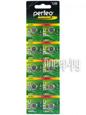 Фото Perfeo LR41/10BL Alkaline Cell 392A AG3 (10 штук)