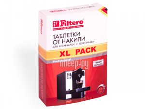 Фото Таблетки от накипи для кофеварок и кофемашин Filtero XL Pack 608