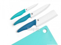 Фото Набор ножей c разделочной доской Xiaomi Huohou Ceramic Knife Chopping Block Kit HU0020