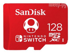 Фото 128Gb - SanDisk MicroSDXC для Nintendo Switch SDSQXAO-128G-GNCZN