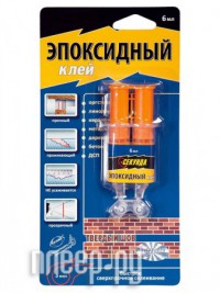 Фото Клей Секунда Эпоксидный 2-х компонентный, универсальный 6мл 403-115