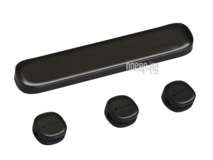 Фото Магнитный держатель проводов Baseus Peas Cable Clip Black ACWDJ-01