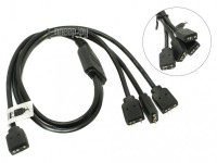 Фото Кабель Akasa Addressable RGB LED Splitter Cable 1 to 3 AK-CBLD07-50BK