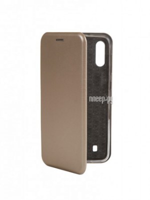 Фото Чехол Innovation для Samsung Galaxy M10 Book Silicone Magnetic Gold 15519