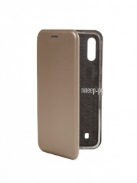 Фото Чехол Innovation для Samsung Galaxy M10 Book Silicone Magnetic Gold 15519
