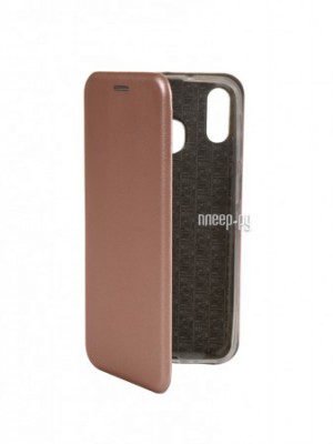 Фото Чехол Innovation для Samsung Galaxy M20 Book Silicone Magnetic Rose Gold 15508