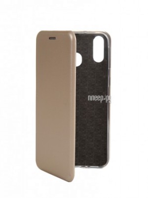 Фото Чехол Innovation для Samsung Galaxy M20 Book Silicone Magnetic Gold 15511
