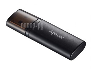 USB Flash Drive 64Gb - Apacer AH23B USB 2.0 Black AP64GAH23BB-1