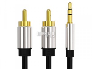 Фото Vention Jack 3.5mm/M - 2RCA/M 1.5m Black P550AC150-S