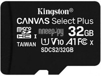 Фото 32Gb - Kingston Micro Secure Digital HC Class 10 UHS-I Canvas Select SDCS2/32GBSP (Оригинальная!)