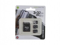 Фото 32Gb - Kingston Micro Secure Digital HC Class 10 UHS-I Canvas Select SDCS2/32GB-3P1A с переходником под SD