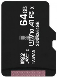 Фото 64Gb - Kingston Micro Secure Digital HC Class10 UHS-I Canvas Select SDCS2/64GBSP (Оригинальная!)