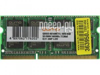 Фото Qumo DDR3 SO-DIMM 1600MHz PC-12800 CL11 - 8Gb QUM3S-8G1600C11L