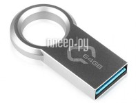 Фото 64Gb - Qumo Ring USB 3.0 Metallic QM64GUD3-Ring