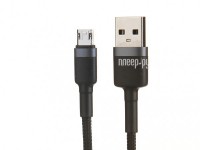Фото Baseus Cafule Cable USB - MicroUSB 2.4A 1m Grey-Black CAMKLF-BG1