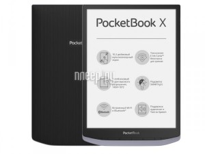Фото PocketBook X Metallic Grey PB1040-J-RU / PB1040-J-WW