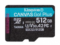 Фото 512Gb - Kingston MicroSDHC 170R A2 U3 V30 Canvas Go Plus SDCG3/512GBSP (Оригинальная!)