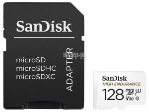 Фото 128Gb - SanDisk Micro Secure Digital XC 128Gb Class 10 UHS-3 SDSQQNR-128G-GN6IA с переходником под SD (Оригинальная!)