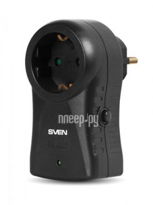 Фото Сетевой фильтр Sven SF-S1 1-Sockets Black SV-014773
