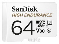 Фото 64Gb - SanDisk High Endurance - MicroSD XC Video Class 30 SDSQQNR-064G-GN6IA