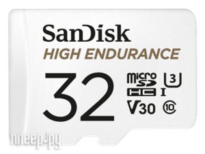 Фото 32Gb - SanDisk High Endurance - microSD XC Video Class 30 SDSQQNR-032G-GN6IA