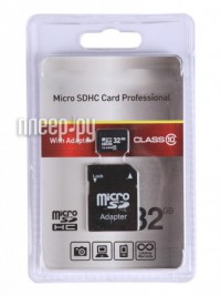 Фото 32Gb - Exployd Micro Secure Digital HC Class10 EX032GCSDHC10-AD с переходником под SD (Оригинальная!)