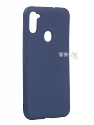 Фото Чехол с микрофиброй DF для Samsung Galaxy M11/A11 (EU) Silicone Blue sOriginal-12