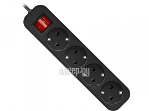 Фото Удлинитель Defender G418 4 Sockets 1.8m Black 99337