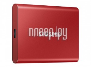 Фото Samsung Portable T7 500Gb Red MU-PC500R/WW