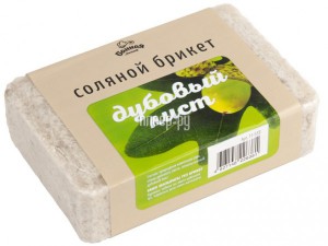 Фото Соляной брикет Банная линия Дубовый лист 1.2kg 11-533