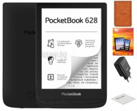 Фото PocketBook 628 Ink Black PB628-P-RU / PB628-P-WW Выгодный набор + подарок серт. 200Р!!!