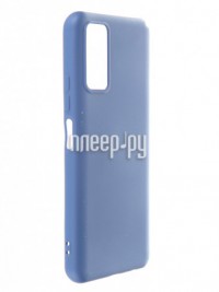 Фото Чехол DF для Honor 10X Lite с микрофиброй Silicone Blue hwOriginal-22