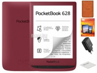Фото PocketBook 628 Ruby Red PB628-R-RU Выгодный набор + подарок серт. 200Р!!!